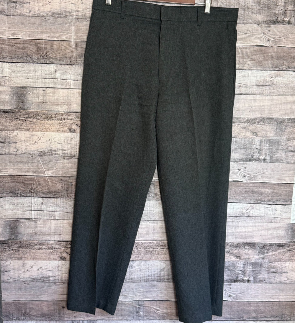 Vintage Levis Action Slack Pants Mens 36x30 Gray Straight Leg Dacron Polyester
